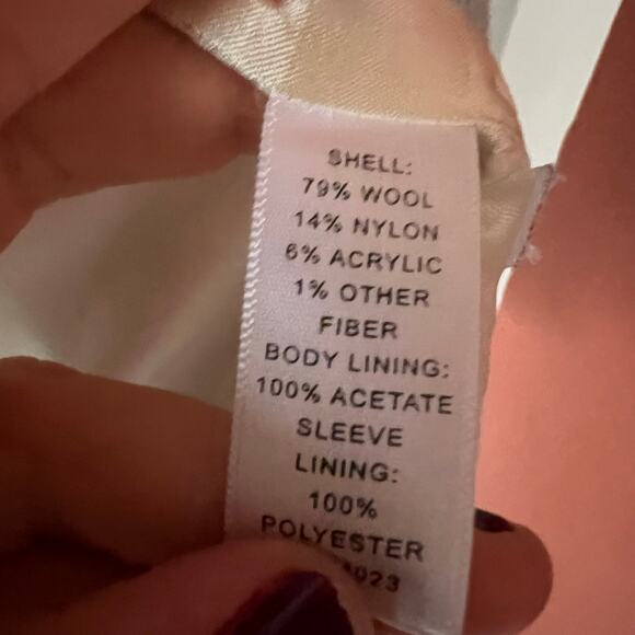 Banana Republic Wool Light Grey Blazer SZ 8 - Picture 6 of 8